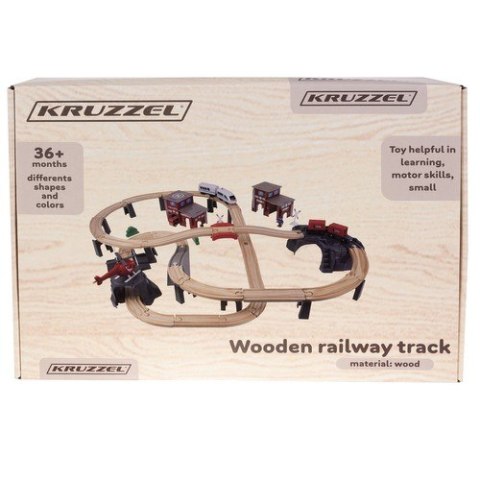 Kolejka drewniana- pociąg Kruzzel 22754 Kolejka drewniana- pociąg Kruzzel 22754