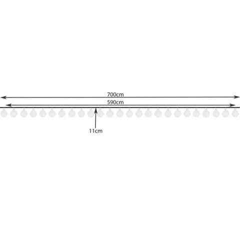 Girlanda solarna 7m 2V IP44 Gardlov 23865 Girlanda solarna 7m 2V IP44 Gardlov 23865