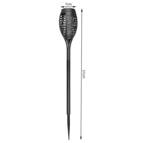 Lampa ogrodowa solarna - pochodnia zest.4 sz.23560 Lampa ogrodowa solarna - pochodnia zest.4 sz.23560