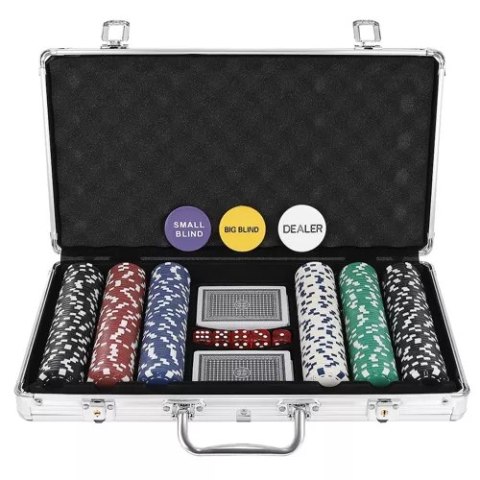 Poker - zestaw 300 żetonów w walizce HQ 23528 Poker - zestaw 300 żetonów w walizce HQ 23528