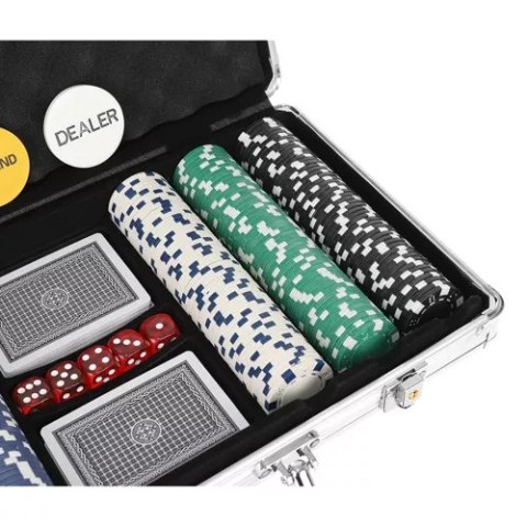 Poker - zestaw 300 żetonów w walizce HQ 23528 Poker - zestaw 300 żetonów w walizce HQ 23528