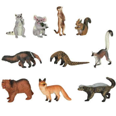 Figurki zwierzęta zoo zestaw do zabawy 19 el. Figurki zwierzęta zoo zestaw do zabawy 19 el.