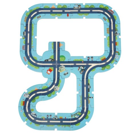Tor samochodowy puzzle policja pojazdy miasto 47 elementów Tor samochodowy puzzle policja pojazdy miasto 47 elementów