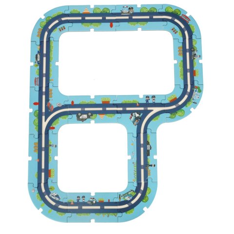 Tor samochodowy puzzle policja pojazdy miasto 47 elementów Tor samochodowy puzzle policja pojazdy miasto 47 elementów