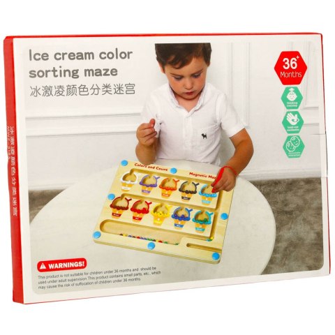 Tablica magnetyczna edukacyjna montessori sortowanie kolorowe kulki lody 30 cm x 22 cm Tablica magnetyczna edukacyjna montessori sortowanie kolorowe kulki lody 30 cm x 22 cm