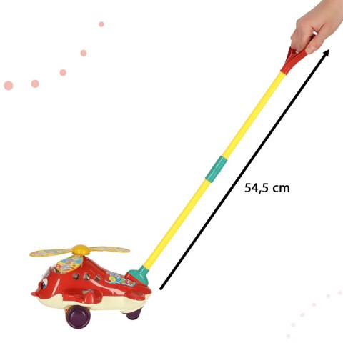 Pchacz na kiju samolot helikopter z dźwiękiem Pchacz na kiju samolot helikopter z dźwiękiem