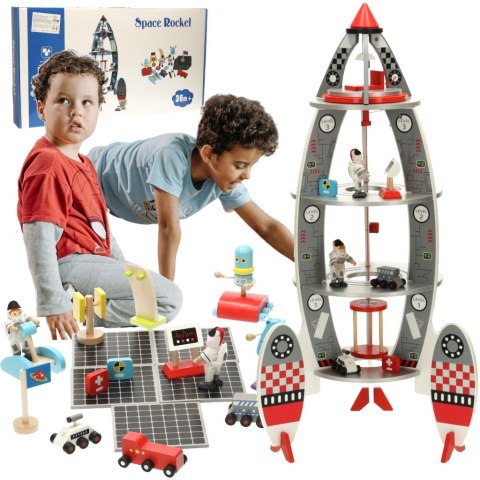 Rakieta drewniana statek kosmiczny domek kosmos astronauta Rakieta drewniana statek kosmiczny domek kosmos astronauta