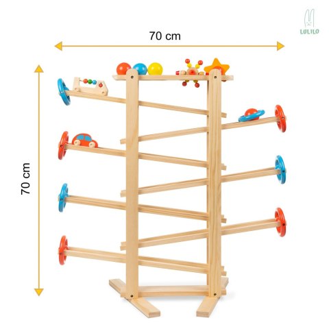 LULILO Tor kulkowy drewniany kulodrom IRI 70cm XXL LULILO Tor kulkowy drewniany kulodrom IRI 70cm XXL