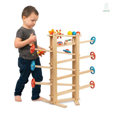 LULILO Tor kulkowy drewniany kulodrom IRI 70cm XXL LULILO Tor kulkowy drewniany kulodrom IRI 70cm XXL