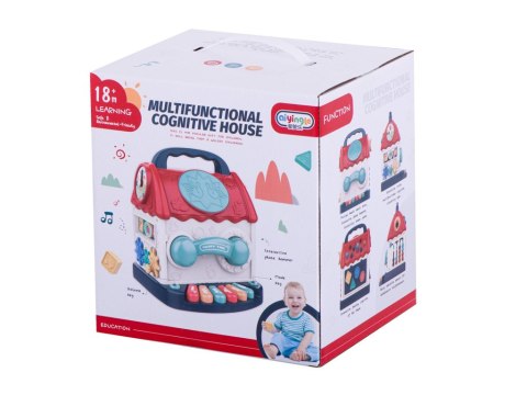 Kostka edukacyjna sorter domek nakarm ptaszka Kostka edukacyjna sorter domek nakarm ptaszka