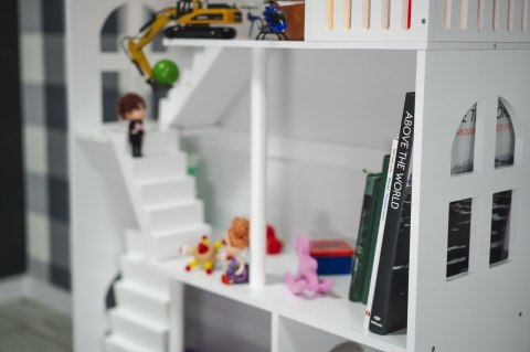 LULILO Regał na książki dla dzieci półka domek na zabawki 2w1 CALLA 116cm XXL LULILO Regał na książki dla dzieci półka domek na zabawki 2w1 CALLA 116cm XXL