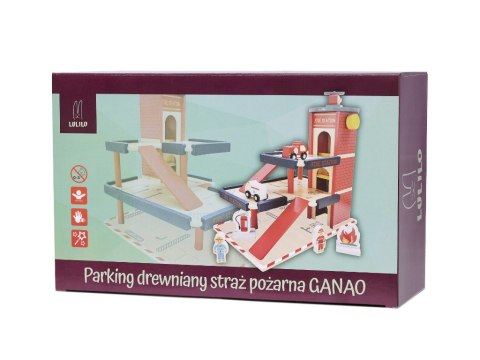 LULILO Parking drewniany garaż GANAO straż pożarna LULILO Parking drewniany garaż GANAO straż pożarna