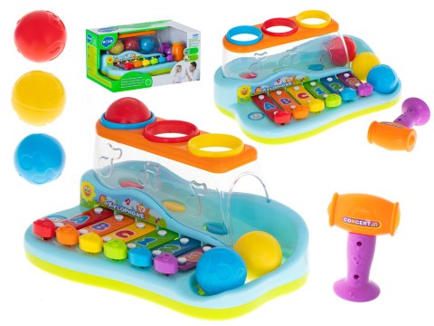 Cymbałki organki + wbijak młotek piłeczki HOLA Cymbałki organki + wbijak młotek piłeczki HOLA