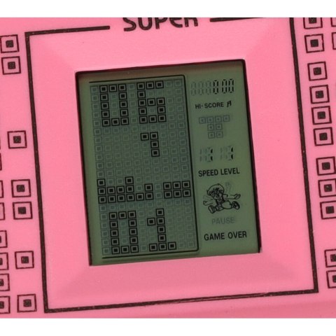 Gra Gierka Elektroniczna konsola kieszonkowa Tetris 9999in1 różowa Gra Gierka Elektroniczna konsola kieszonkowa Tetris 9999in1 różowa