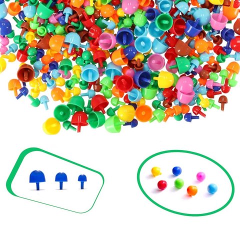 Puzzle pinezki grzybki układanka obrazkowa nauka szycia zestaw 603 elementy Puzzle pinezki grzybki układanka obrazkowa nauka szycia zestaw 603 elementy