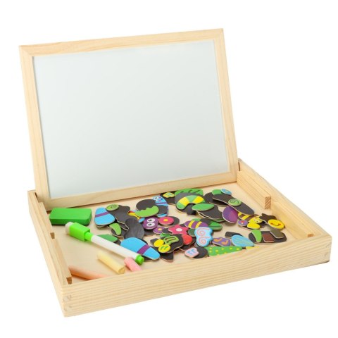 Tablica magnetyczna kredowa wielofunkcyjna ogród + kredka marker gąbka Tablica magnetyczna kredowa wielofunkcyjna ogród + kredka marker gąbka