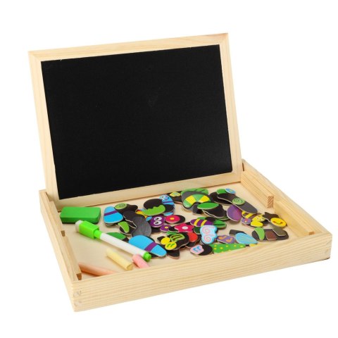 Tablica magnetyczna kredowa wielofunkcyjna ogród + kredka marker gąbka Tablica magnetyczna kredowa wielofunkcyjna ogród + kredka marker gąbka