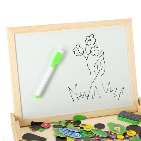 Tablica magnetyczna kredowa wielofunkcyjna ogród + kredka marker gąbka Tablica magnetyczna kredowa wielofunkcyjna ogród + kredka marker gąbka
