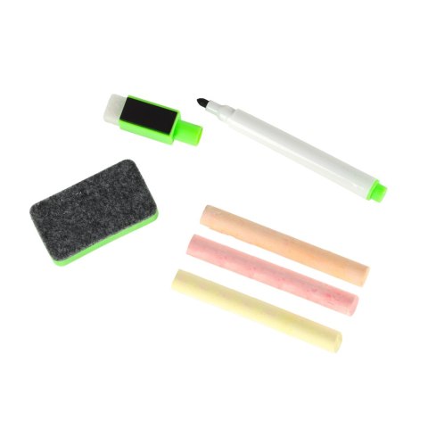 Tablica magnetyczna kredowa wielofunkcyjna ogród + kredka marker gąbka Tablica magnetyczna kredowa wielofunkcyjna ogród + kredka marker gąbka