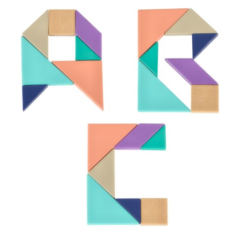 Tangram puzzle drewniane układanka klocki 11,5cm x 11,5cm Tangram puzzle drewniane układanka klocki 11,5cm x 11,5cm