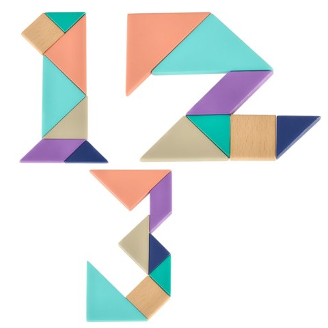 Tangram puzzle drewniane układanka klocki 11,5cm x 11,5cm Tangram puzzle drewniane układanka klocki 11,5cm x 11,5cm