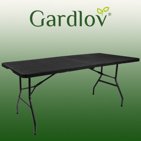 Stół ogrodowy składany czarny 180cm Stół ogrodowy składany czarny 180cm