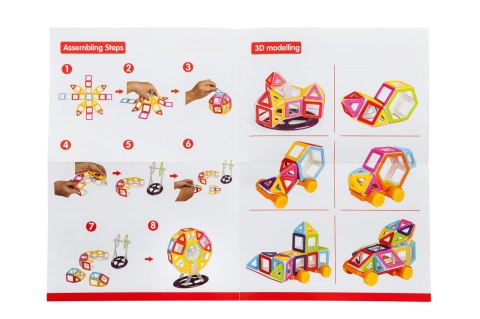 Klocki magnetyczne MAGICAL MAGNET MINI 68SZT 3+ Klocki magnetyczne MAGICAL MAGNET MINI 68SZT 3+