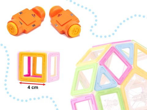 Klocki magnetyczne MAGICAL MAGNET MINI 68SZT 3+ Klocki magnetyczne MAGICAL MAGNET MINI 68SZT 3+