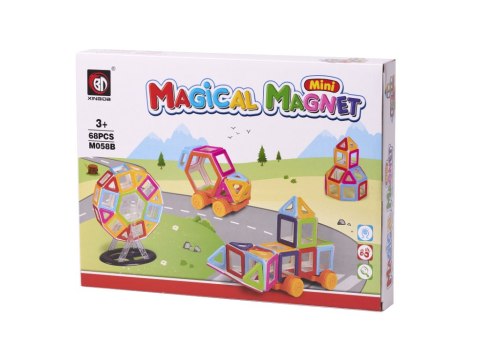 Klocki magnetyczne MAGICAL MAGNET MINI 68SZT 3+ Klocki magnetyczne MAGICAL MAGNET MINI 68SZT 3+