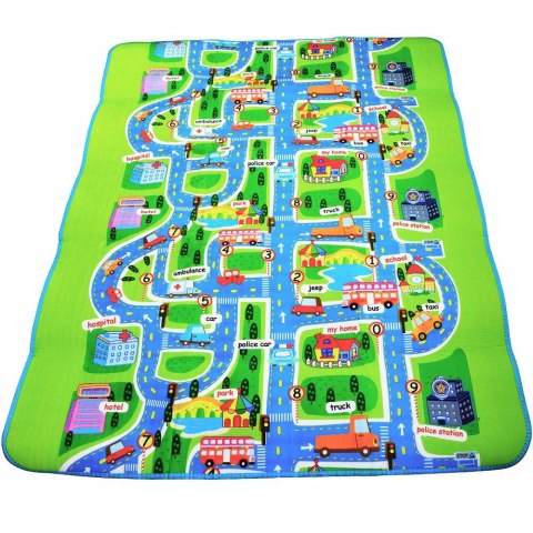 Mata edukacyjna piankowa składana ulica 200 x 160 cm Mata edukacyjna piankowa składana ulica 200 x 160 cm