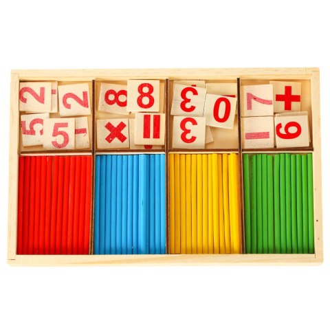 Patyczki do nauki liczenia liczydło patyczki + cyfry zestaw edukacyjny montessori Patyczki do nauki liczenia liczydło patyczki + cyfry zestaw edukacyjny montessori
