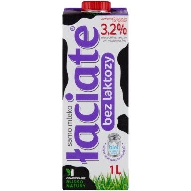 Mleko UHT Łaciate 1L 3.2% bez laktozy Mleko UHT Łaciate 1L 3.2% bez laktozy