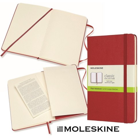 Notatnik Moleskine Classic M (11.5x18cm) gładki czerwony Notatnik Moleskine Classic M (11.5x18cm) gładki czerwony