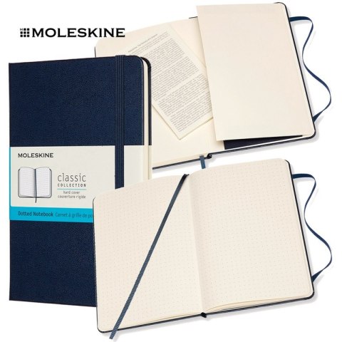 Notatnik Moleskine Classic M (11.5x18cm) kropki niebieski Notatnik Moleskine Classic M (11.5x18cm) kropki niebieski