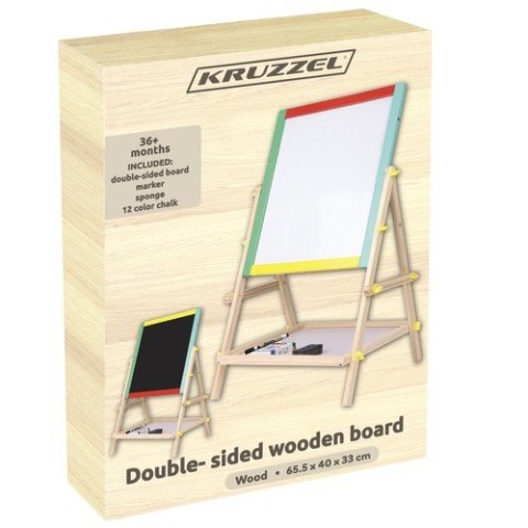 Tablica drewniana dwustronna Kruzzel 23546 Tablica drewniana dwustronna Kruzzel 23546