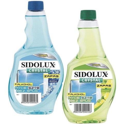 Płyn do szyb Sidolux 500ml zapas Arctic, ARCTIC Płyn do szyb Sidolux 500ml zapas Arctic, ARCTIC